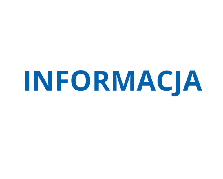 Napis informacja