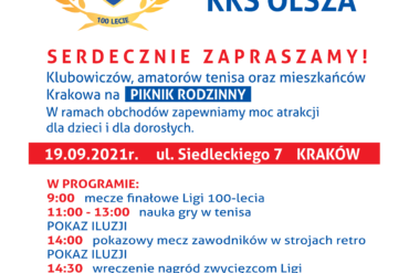 Logo KKS Olsza i plan wydarzeń