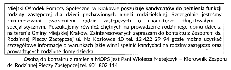 Białe tło, tekst