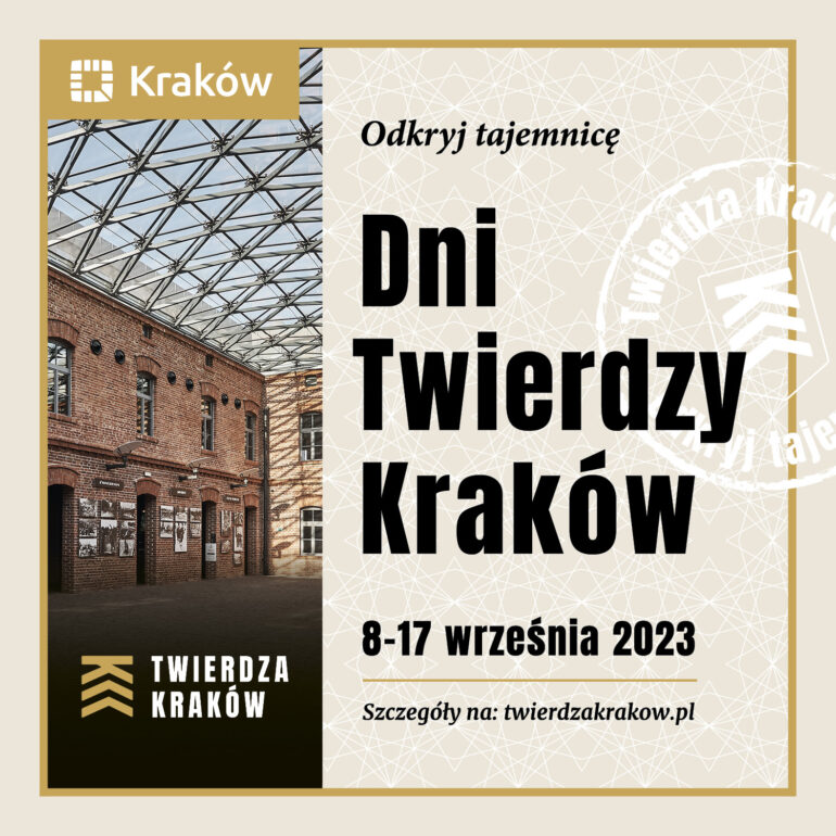 Kremowe tło, fort, tekst