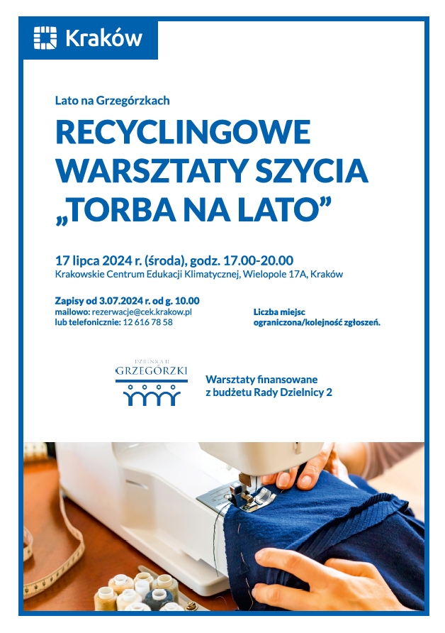 Recyclingowe warsztaty szycia – Torba na lato